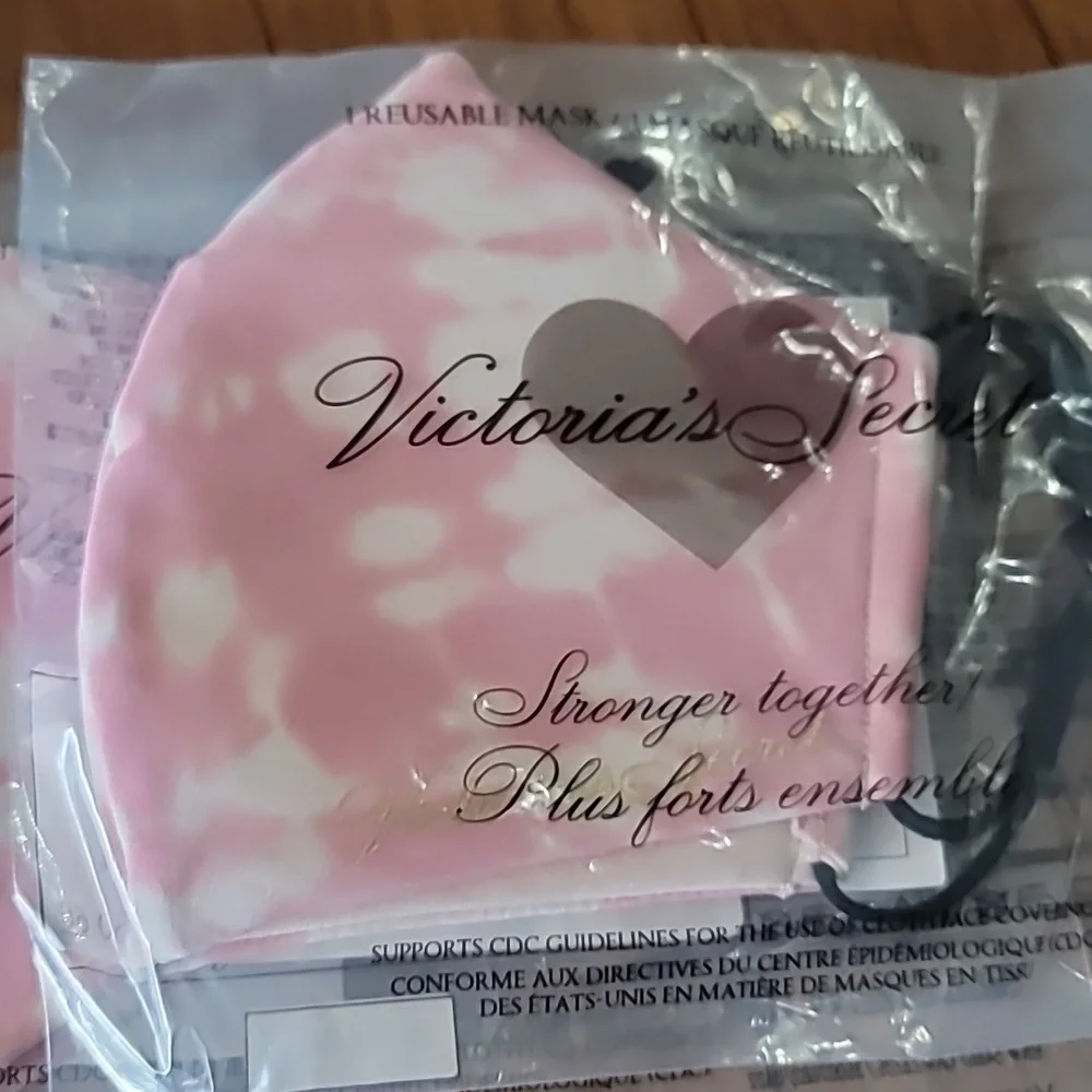 Victoria's secret cloth reusable face mask PINK tie dye WASHABLE